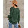 imageANRABESS Sweaters for Women Oversized Crewneck Long Sleeve Casual Loose Cable Knit Pullover Tops 2025 Fall Winter OutfitsDeep Green