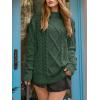 imageANRABESS Sweaters for Women Oversized Crewneck Long Sleeve Casual Loose Cable Knit Pullover Tops 2025 Fall Winter OutfitsDeep Green