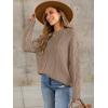 imageANRABESS Sweaters for Women Oversized Crewneck Long Sleeve Casual Loose Cable Knit Pullover Tops 2025 Fall Winter OutfitsKhaki