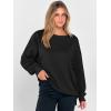 imageANRABESS Women Oversized Long Sleeve Sweatshirts Crewneck Side Slit Loose Teen Girl Pullover Top 2025 Fall Y2K Trendy OutfitsBlack