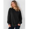imageANRABESS Women Oversized Long Sleeve Sweatshirts Crewneck Side Slit Loose Teen Girl Pullover Top 2025 Fall Y2K Trendy OutfitsBlack