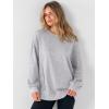 imageANRABESS Women Oversized Long Sleeve Sweatshirts Crewneck Side Slit Loose Teen Girl Pullover Top 2025 Fall Y2K Trendy OutfitsLight Grey