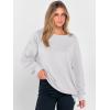 imageANRABESS Women Oversized Long Sleeve Sweatshirts Crewneck Side Slit Loose Teen Girl Pullover Top 2025 Fall Y2K Trendy OutfitsWhite