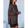 imageANRABESS Women Oversized Sweatshirts Thumbhole Long Sleeve Hoodies Shirts 2025 Fall Side Slit Pullover Top Teen Y2k OutfitsCoffee