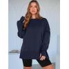 imageANRABESS Women Oversized Sweatshirts Thumbhole Long Sleeve Hoodies Shirts 2025 Fall Side Slit Pullover Top Teen Y2k OutfitsNavy Blue