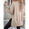 imageANRABESS Women Oversized Sweatshirts Thumbhole Long Sleeve Hoodies Shirts 2025 Fall Side Slit Pullover Top Teen Y2k OutfitsParchment