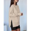 imageANRABESS Women Oversized Sweatshirts Thumbhole Long Sleeve Hoodies Shirts 2025 Fall Side Slit Pullover Top Teen Y2k OutfitsParchment