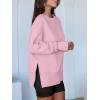 imageANRABESS Women Oversized Sweatshirts Thumbhole Long Sleeve Hoodies Shirts 2025 Fall Side Slit Pullover Top Teen Y2k OutfitsPink