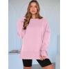imageANRABESS Women Oversized Sweatshirts Thumbhole Long Sleeve Hoodies Shirts 2025 Fall Side Slit Pullover Top Teen Y2k OutfitsPink