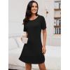 imageANRABESS Women Short Sleeve Sleep Night Shirts Comfy Nightgowns Ribbed Pajamas House Sweater Dress 2025 Fall SleepwearBlack