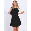 imageANRABESS Women Short Sleeve Sleep Night Shirts Comfy Nightgowns Ribbed Pajamas House Sweater Dress 2025 Fall SleepwearBlack White