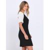 imageANRABESS Women Short Sleeve Sleep Night Shirts Comfy Nightgowns Ribbed Pajamas House Sweater Dress 2025 Fall SleepwearBlack White