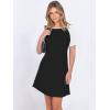 imageANRABESS Women Short Sleeve Sleep Night Shirts Comfy Nightgowns Ribbed Pajamas House Sweater Dress 2025 Fall SleepwearBlack White