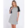 imageANRABESS Women Short Sleeve Sleep Night Shirts Comfy Nightgowns Ribbed Pajamas House Sweater Dress 2025 Fall SleepwearGrey Black