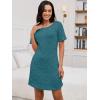 imageANRABESS Women Short Sleeve Sleep Night Shirts Comfy Nightgowns Ribbed Pajamas House Sweater Dress 2025 Fall SleepwearTeal