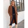 imageANRABESS Womens Cardigan Long Sweater Oversized Open Front Knit Coatigan Duster Coat 2025 Trendy Fall Outfits OuterwearCoffee
