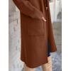 imageANRABESS Womens Cardigan Long Sweater Oversized Open Front Knit Coatigan Duster Coat 2025 Trendy Fall Outfits OuterwearCoffee