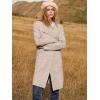 imageANRABESS Womens Cardigan Sweater Open Front Knit Long Coatigan Dressy Casual Jacket Coat 2025 Fall Outfits Classy ClothesApricort