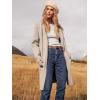imageANRABESS Womens Cardigan Sweater Open Front Knit Long Coatigan Dressy Casual Jacket Coat 2025 Fall Outfits Classy ClothesApricort