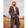 imageANRABESS Womens Cardigan Sweater Open Front Knit Long Coatigan Dressy Casual Jacket Coat 2025 Fall Outfits Classy ClothesBrown