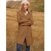 imageANRABESS Womens Cardigan Sweater Open Front Knit Long Coatigan Dressy Casual Jacket Coat 2025 Fall Outfits Classy ClothesCaramel