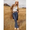 imageANRABESS Womens Cardigan Sweater Open Front Knit Long Coatigan Dressy Casual Jacket Coat 2025 Fall Outfits Classy ClothesCaramel