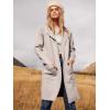 imageANRABESS Womens Cardigan Sweater Open Front Knit Long Coatigan Dressy Casual Jacket Coat 2025 Fall Outfits Classy ClothesGray Apricort