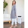 imageANRABESS Womens Cardigan Sweater Open Front Knit Long Coatigan Dressy Casual Jacket Coat 2025 Fall Outfits Classy ClothesGray Blue