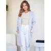 imageANRABESS Womens Cardigan Sweater Open Front Knit Long Coatigan Dressy Casual Jacket Coat 2025 Fall Outfits Classy ClothesLight Blue