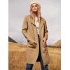 imageANRABESS Womens Cardigan Sweater Open Front Knit Long Coatigan Dressy Casual Jacket Coat 2025 Fall Outfits Classy ClothesLight Brown