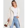 imageANRABESS Womens Cardigan Sweater Open Front Knit Long Coatigan Dressy Casual Jacket Coat 2025 Fall Outfits Classy ClothesOffwhite