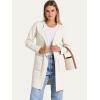 imageANRABESS Womens Cardigan Sweater Open Front Knit Long Coatigan Dressy Casual Jacket Coat 2025 Fall Outfits Classy ClothesOffwhite