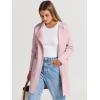 imageANRABESS Womens Cardigan Sweater Open Front Knit Long Coatigan Dressy Casual Jacket Coat 2025 Fall Outfits Classy ClothesPink