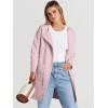 imageANRABESS Womens Cardigan Sweater Open Front Knit Long Coatigan Dressy Casual Jacket Coat 2025 Fall Outfits Classy ClothesPink