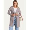 imageANRABESS Womens Cardigan Sweater Open Front Knit Long Coatigan Dressy Casual Jacket Coat 2025 Fall Outfits Classy ClothesPink Apricot