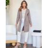 imageANRABESS Womens Cardigan Sweater Open Front Knit Long Coatigan Dressy Casual Jacket Coat 2025 Fall Outfits Classy ClothesPink Apricot