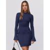 imageANRABESS Womens Long Sleeve Mock Neck Sexy Bodycon Mini Dress Dressy Casual Elegant Formal Party Blazer Dresses with PocketsNavy Blue