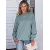 imageANRABESS Womens Long Sleeve Shirts Crewneck Oversized Tops Casual 2025 Fall Trendy TShirts Tee Blouse with Pockets ClothesLake
