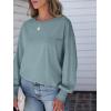 imageANRABESS Womens Long Sleeve Shirts Crewneck Oversized Tops Casual 2025 Fall Trendy TShirts Tee Blouse with Pockets ClothesLake