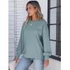 imageANRABESS Womens Long Sleeve Shirts Crewneck Oversized Tops Casual 2025 Fall Trendy TShirts Tee Blouse with Pockets ClothesLake