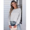 imageANRABESS Womens Long Sleeve Shirts Crewneck Oversized Tops Casual 2025 Fall Trendy TShirts Tee Blouse with Pockets ClothesLight Grey