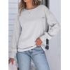 imageANRABESS Womens Long Sleeve Shirts Crewneck Oversized Tops Casual 2025 Fall Trendy TShirts Tee Blouse with Pockets ClothesLight Grey