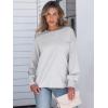 imageANRABESS Womens Long Sleeve Shirts Crewneck Oversized Tops Casual 2025 Fall Trendy TShirts Tee Blouse with Pockets ClothesLight Grey