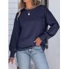 imageANRABESS Womens Long Sleeve Shirts Crewneck Oversized Tops Casual 2025 Fall Trendy TShirts Tee Blouse with Pockets ClothesNavy Blue