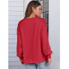imageANRABESS Womens Long Sleeve Shirts Crewneck Oversized Tops Casual 2025 Fall Trendy TShirts Tee Blouse with Pockets ClothesRed