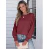 imageANRABESS Womens Long Sleeve Shirts Crewneck Oversized Tops Casual 2025 Fall Trendy TShirts Tee Blouse with Pockets ClothesWine Red