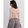 imageANRABESS Womens Long Sleeve Shirts Tight Fitted Going Out Crop Tops Crewneck Basic Tee Y2k Fall Outfits Teens Girls ClothesLight Khaki