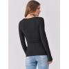imageANRABESS Womens Long Sleeve Tops Scoop Neck Rib Knit Shirts Slim Fitted Basic Tee Teen Girl 2025 Fall Outfits Trendy ClothesBlack