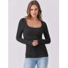 imageANRABESS Womens Long Sleeve Tops Scoop Neck Rib Knit Shirts Slim Fitted Basic Tee Teen Girl 2025 Fall Outfits Trendy ClothesBlack