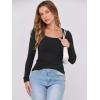 imageANRABESS Womens Long Sleeve Tops Scoop Neck Rib Knit Shirts Slim Fitted Basic Tee Teen Girl 2025 Fall Outfits Trendy ClothesBlack